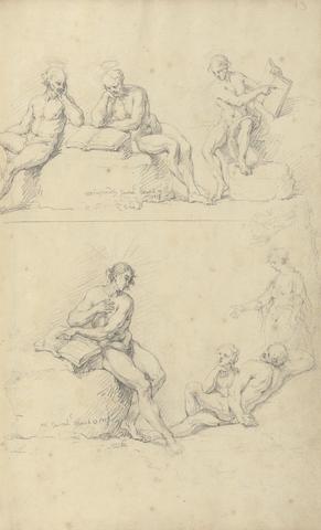 Hamlet Winstanley Two Sketches of Saints or Prophets, March 13, 1718