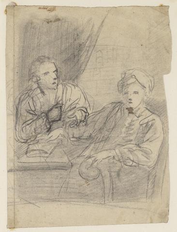 Sir Joshua Reynolds RA Two Men Seated