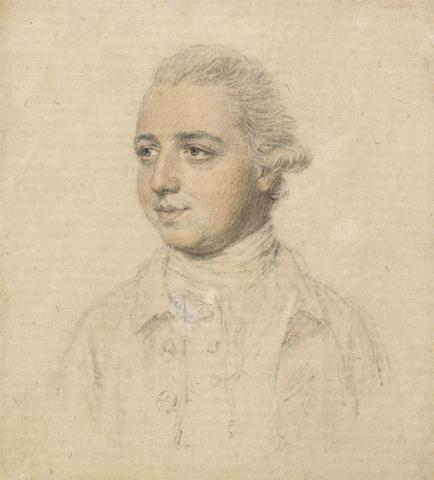 Portrait of a young man taken from the life, facing left