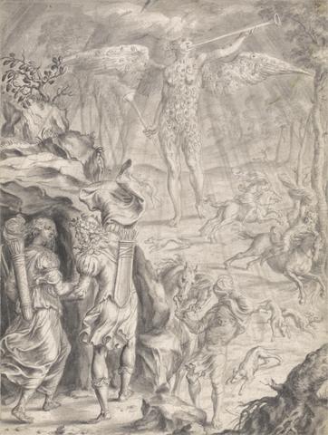 Francis Cleyn Dido and Aeneas Sheltering in a Cave