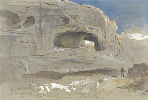 Edward Lear Rocky Valley of Mosta, Malta, 1:30 p.m. (April 3, 1866)