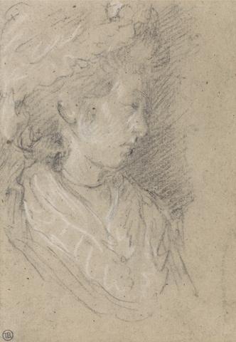 Thomas Gainsborough RA Study of a Woman in a Mob Cap