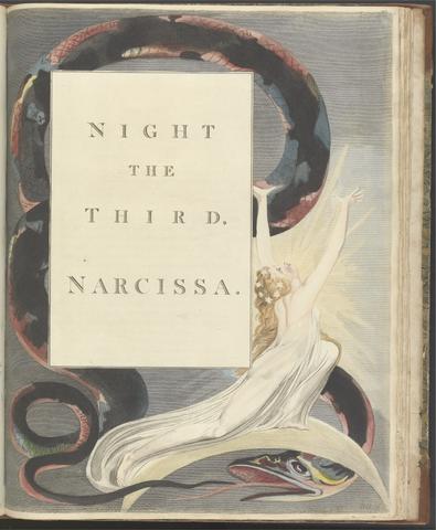 William Blake Young's Night Thoughts, Page 43, "Night the Third, Narcissa."