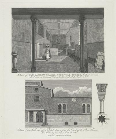 unknown artist Interior of Old Lambe's Chapel, Monkwell St.