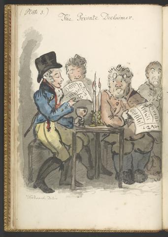 George Moutard Woodward Coffee-House Characters, or Hints to the Readers of Newspapers: The Private Declaimer