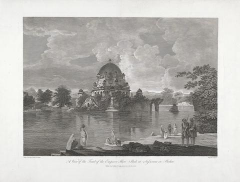 Thomas Morris A View of the Tomb of the Emperor Sher Shah at Sasseram in Bahar
