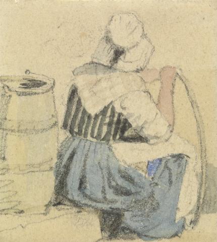 Samuel Prout A Seated Peasant Woman