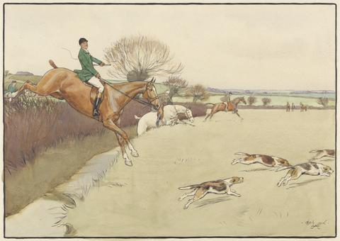 Cecil Charles Windsor Aldin Up and Over