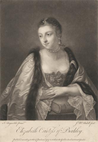 James McArdell Elizabeth Countess of Berkley