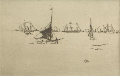 James McNeill Whistler The Fleet: Evening