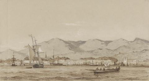 Michel Jean Cazabon Port of Spain from the Sea