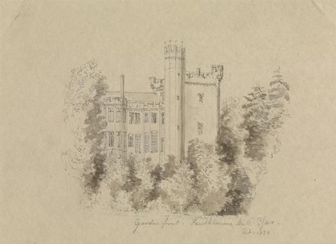 unknown artist Part of a Castle Surrounded by Trees