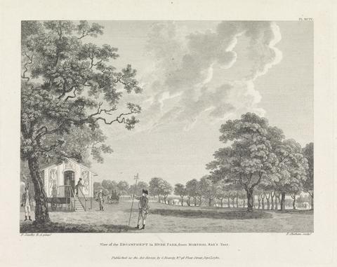 Francis Chesham View of the Encampment in Hyde Park, from Marshal Sac's Tent