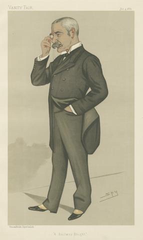 Leslie Matthew 'Spy' Ward Railway Officials - Vanity Fair. 'A Railway Knight.' Sir Myles Fenton. 4 January 1890