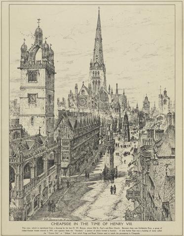 unknown artist Cheapside in the Time of Henry VIII