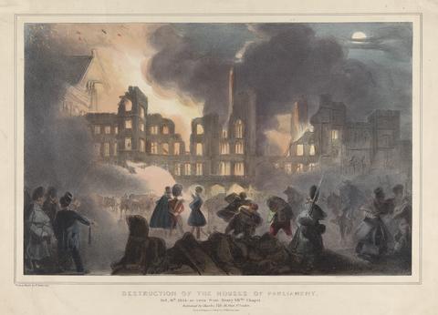 unknown artist Destruction of the Houses of Parliament, Oct 16th, 1834, as Seen from Henry VIIth's Chapel