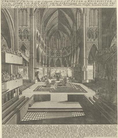 A Prospect of the Inside of the Collegiate Church of St. Peter in Westminster