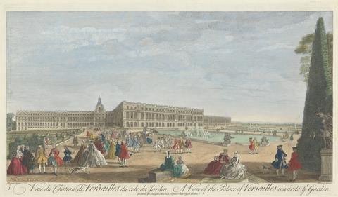 John Tinney A View of the Palace of Versailles towards ye Garden