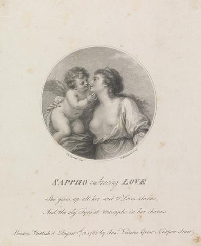 Francesco Bartolozzi RA Sappho Embracing Love