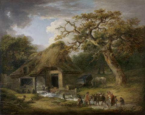 George Morland The Old Water Mill