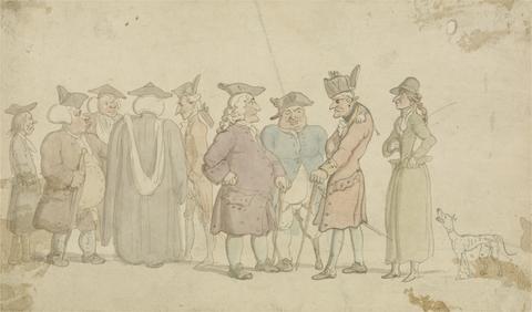 Thomas Rowlandson A Group of Figures