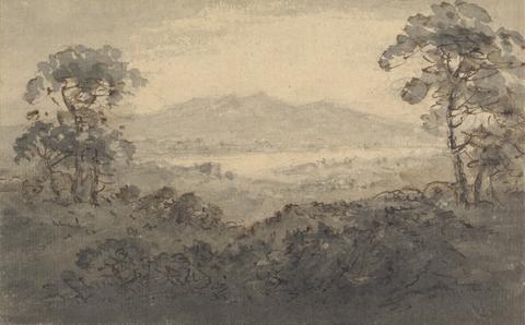 Rev. William Gilpin Landscape with Lake and Mountains