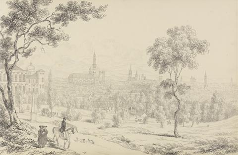 Sir Charles D'Oyly Album of 30 Views in the Tyrol and Italy: City of Vicenza, 2.n Nov.r 1840