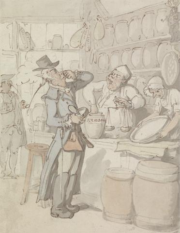 Thomas Rowlandson A Man Buying Snuff