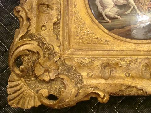 unknown artist British Rococo miniature frame
