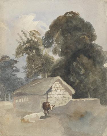 Peter DeWint Landscape with Cows and Barn