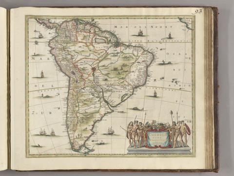 Jansson, Jan, 1588-1664, publisher. Americae pars meridionalis.
