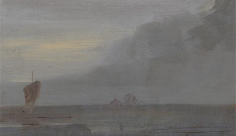 Seapiece with Boats: Evening