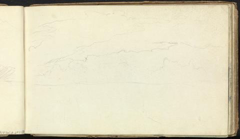 Thomas Bradshaw Album of Landscape and Figure Drawings: Sketch of Clouds