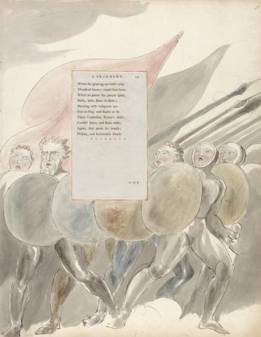 William Blake The Poems of Thomas Gray, Design 91, "The Triumphs of Owen."