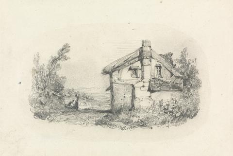 William Callow Cottage in a Landscape