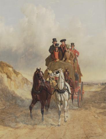 John Frederick Herring The Royal Mail Coach on the Road