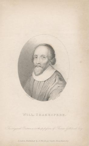 Abraham Wivell Will. Shakespere