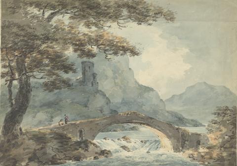 William Sawrey Gilpin Two Men on a Bridge