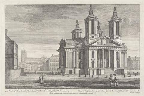 unknown artist A View of the Parish Church of St. John the Evangelist Westminster