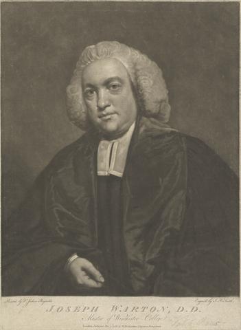 John Raphael Smith Joseph Warton, Master of Winchester College