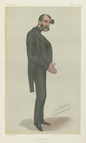 Leslie Matthew 'Spy' Ward Politicians - Vanity Fair - 'The Dowager'. The Rt. Hon. Lord Claud Hamilton. March 10, 1877