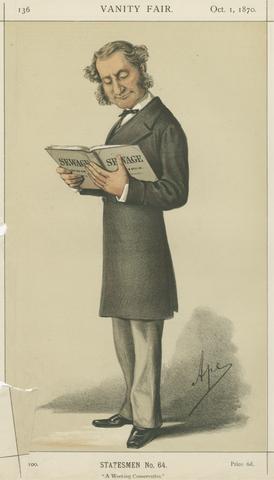 Carlo Pellegrini Politicians - Vanity Fair. 'A Working Conservative'. Lord Robert Montagu. 1 October 1870