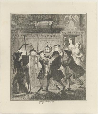 George Cruikshank Jack Sheppard Tricking Shotbolt, the Gaoler