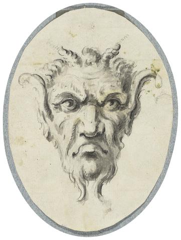 Augustin Heckel A Grotesque with Horns
