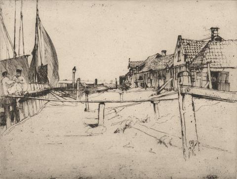Sir Frank Short In Port, Volendam