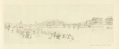 Thomas Girtin A View of Pont Neuf, the Mint, &c.