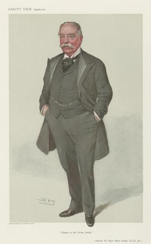 Leslie Matthew 'Spy' Ward Vanity Fair: Military and Navy; 'Keeper of the Crown Jewels', General Sir Hugh Henry Gough, February 15, 1906