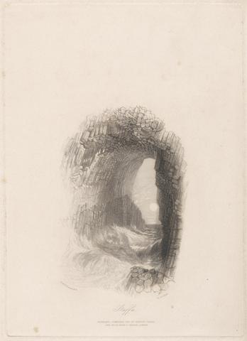 Edward Goodall Fingal's Cave, Staffa - from XLVII 'Scott's Poetical Works'