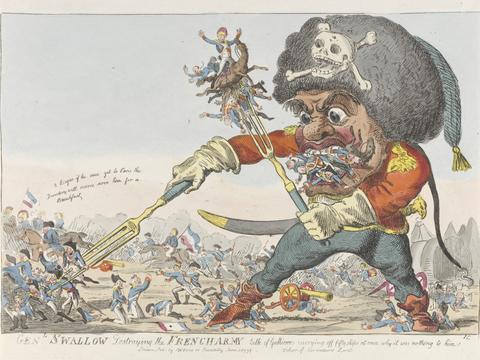 Isaac Cruikshank Gen'l Swallow Destroying the French Army