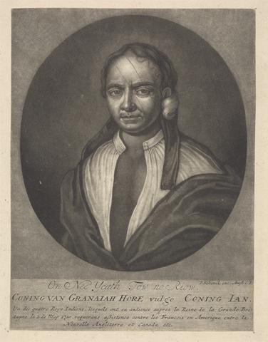 Pieter Schenck Portraits of Four Indian Kings of Canada: On Nee Yeath Tow no Riow